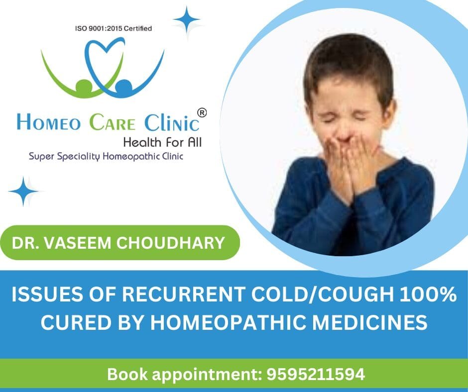 Homeopathic treatment for recurrent cold and cough relief
