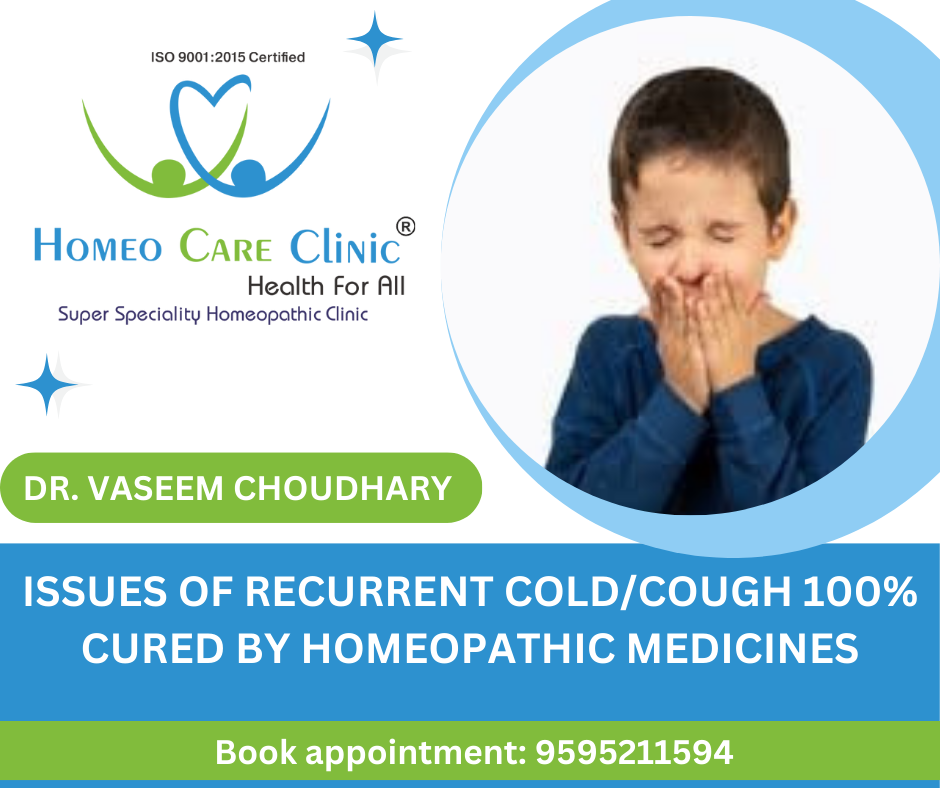 Homeopathic treatment for recurrent cold and cough relief