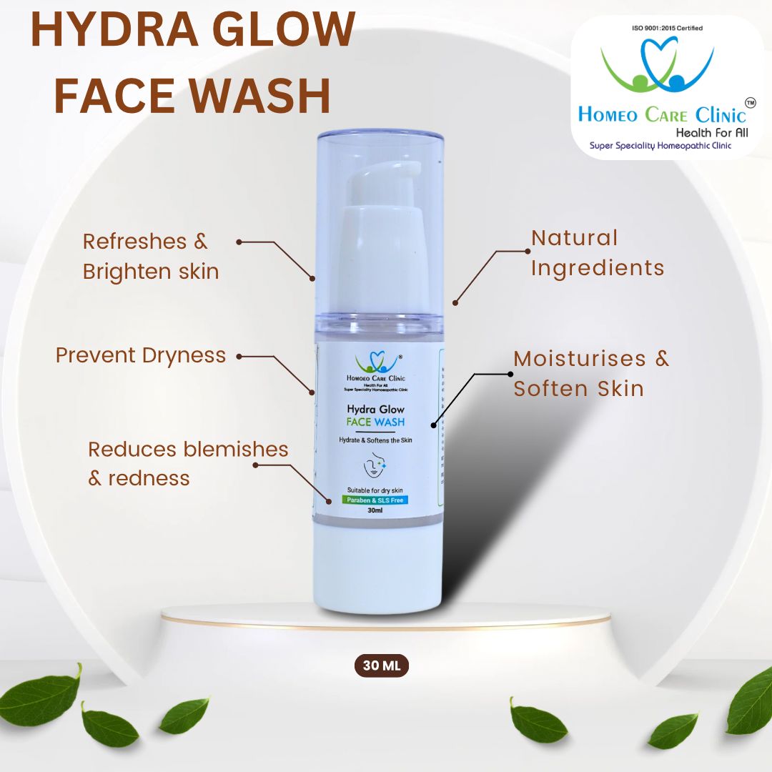Hydra Glow face wash for dry skin