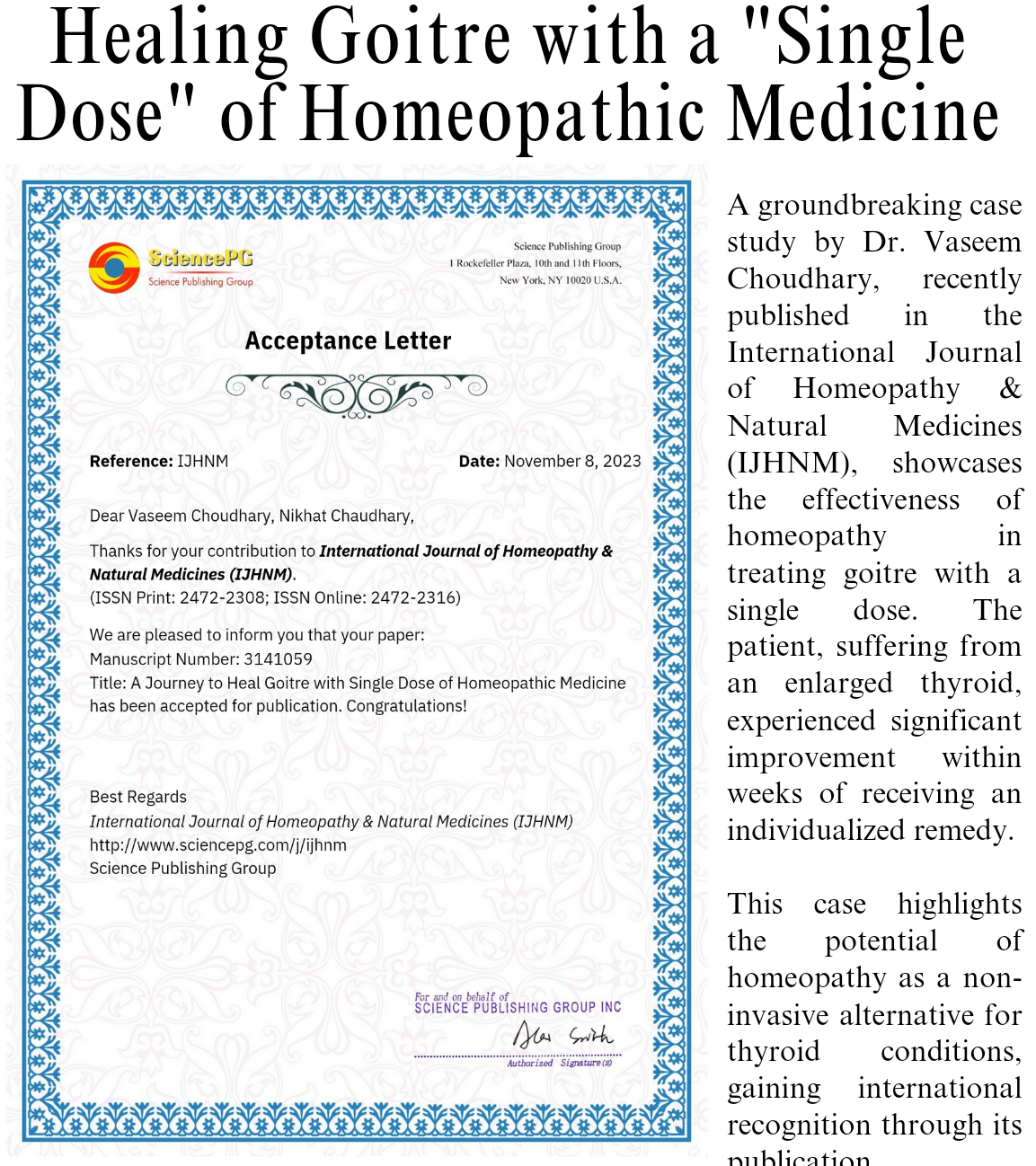 International Journal of Homeopathy & Natural Medicines International Journal of Homeopathy & Natural Medicines