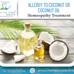 Skin allergy reaction due to coconut oil