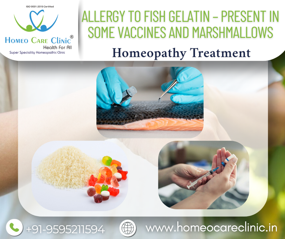 Fish-based gelatin foods causing allergic reactions