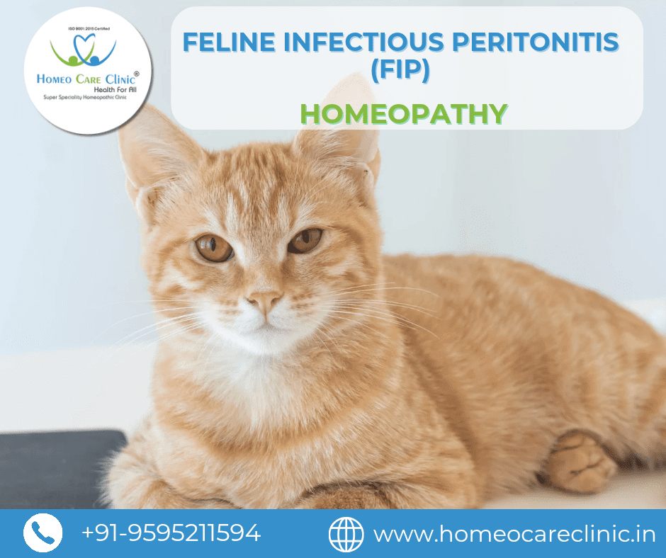 Cat resting with signs of FIP