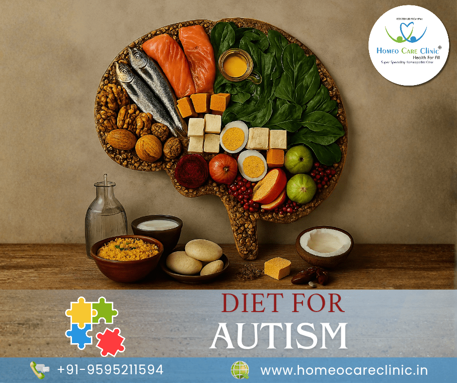 Find out how food can improve focus and calmness in autism Daily diet chart for autism showing vegetarian and non-vegetarian meal