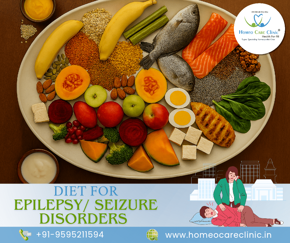 Healthy balanced meal for epilepsy and seizure disorder diet