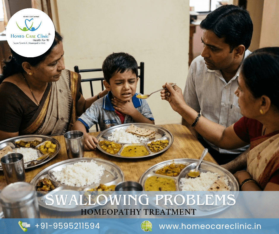 Difficulty Swallowing Food: Causes, Symptoms & Homeopathic Treatment
