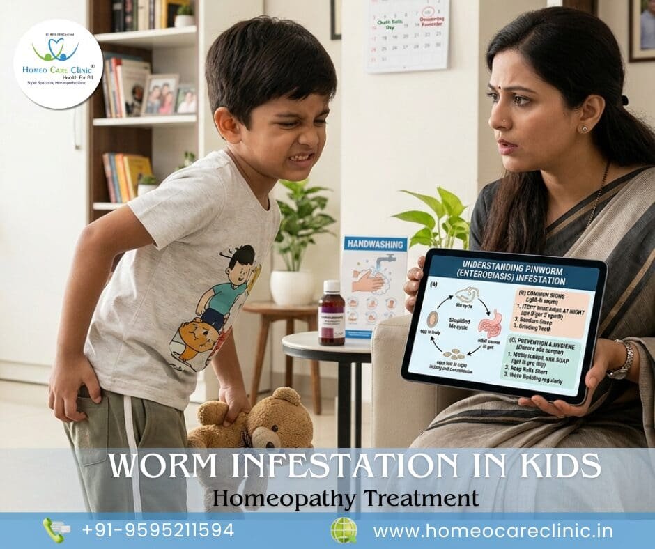 Worm infestation: Causes, Symptoms, and Homeopathy Treatment