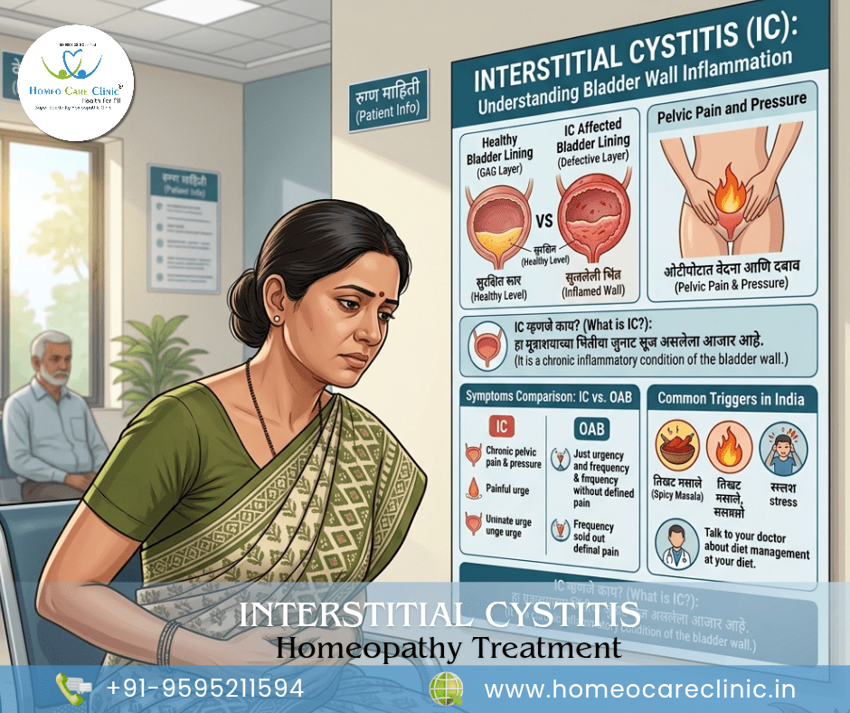 Interstitial cystitis: Causes, Symptoms, and Homeopathy Treatment