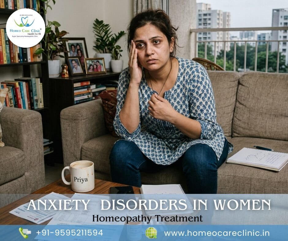 Anxiety disorders in women: Causes, Signs, and Homeopathy Treatment