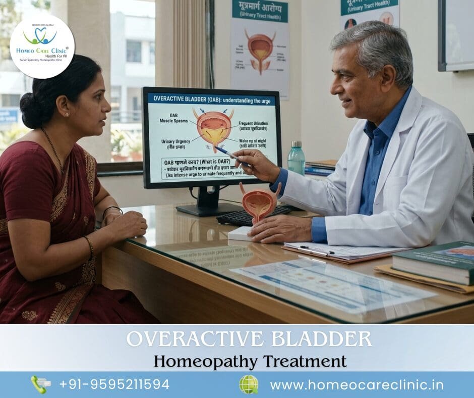 Overactive bladder: Causes, Symptoms, and Homeopathy Treatment