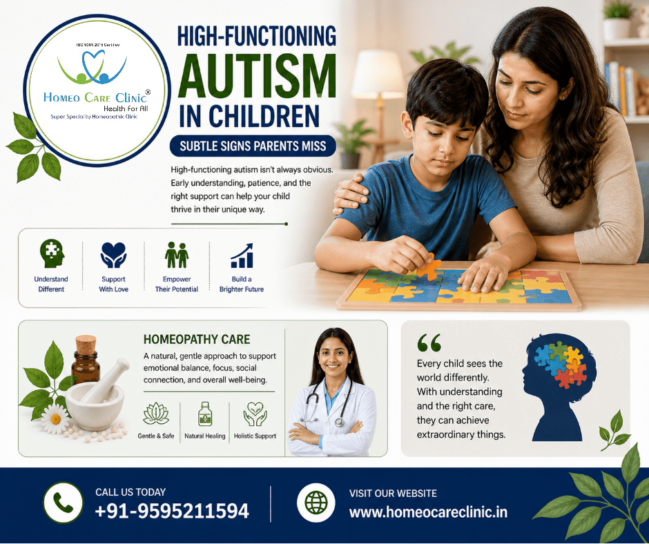 High-Functioning Autism in Children: Signs, Symptoms & Homeopathy Treatment
