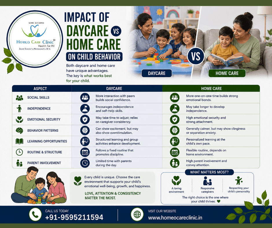 Impact of Daycare vs Home Care on Child Behavior & Toddler Development