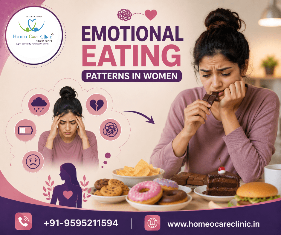 Emotional Eating Patterns in Women: Causes, Symptoms & Homeopathic Treatment