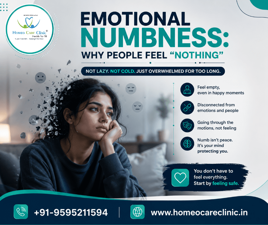 Emotional Numbness: Causes, Symptoms & Natural Homeopathic Treatment