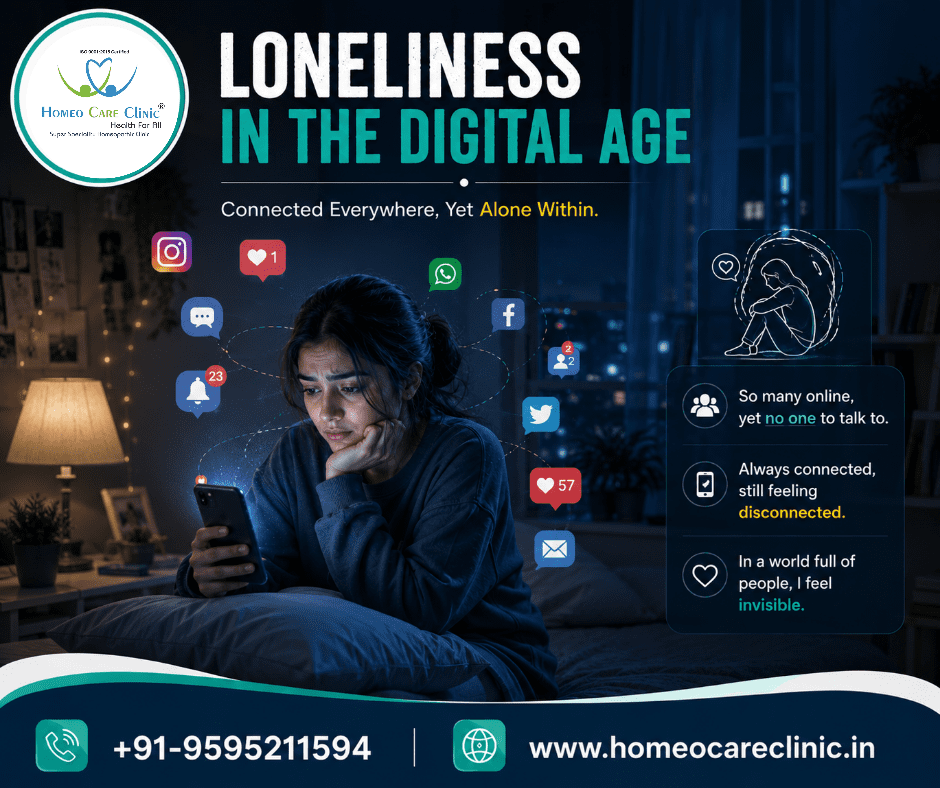 Loneliness in the Digital Age: Causes, Symptoms & Homeopathic Treatment
