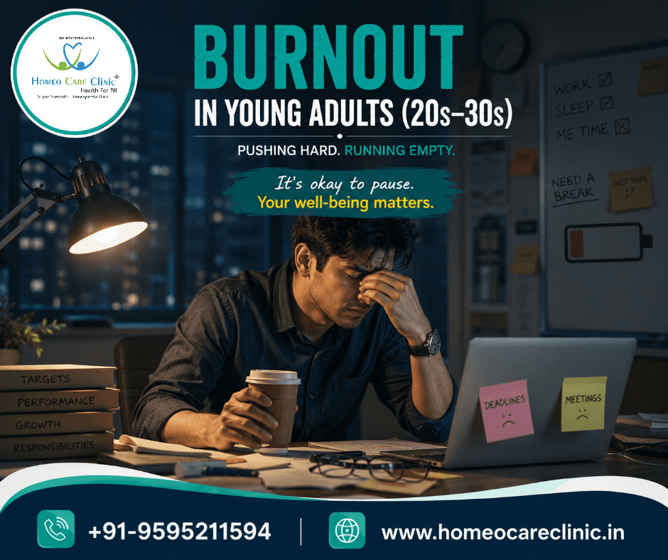 Burnout in Young Adults (20s–30s): Signs, Causes & Natural Recovery Guide