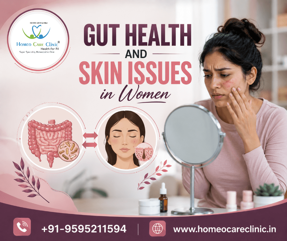 Gut Health and Skin Issues in Women: Causes, Symptoms & Natural Treatment