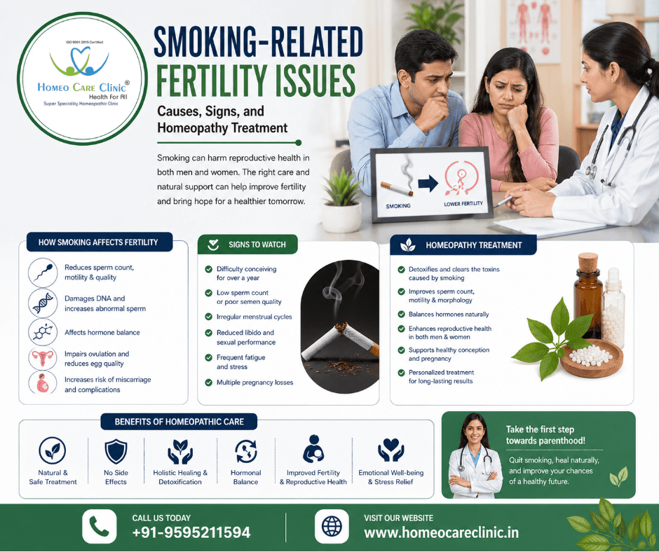 Smoking-related fertility issues: Causes, Signs, and Homeopathy Treatment
