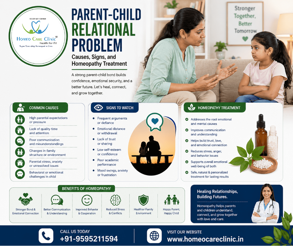 Causes, Symptoms, and Homeopathy Treatment for a Parent-Child Relational Problem