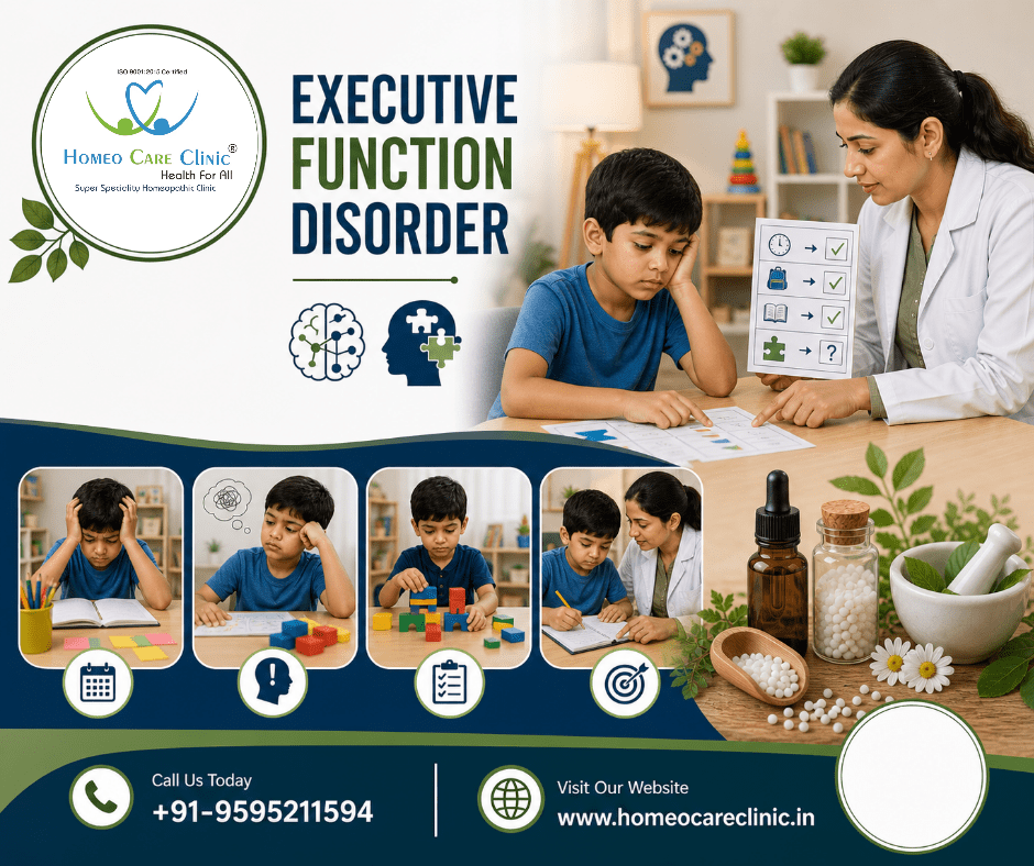 Executive Function Disorder: Causes, Signs, and Homeopathy Treatment