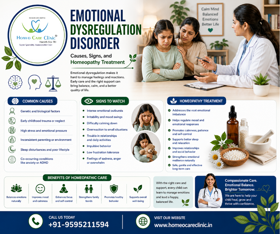 Emotional Dysregulation Disorder: Causes, Symptoms, and Homeopathy Treatment