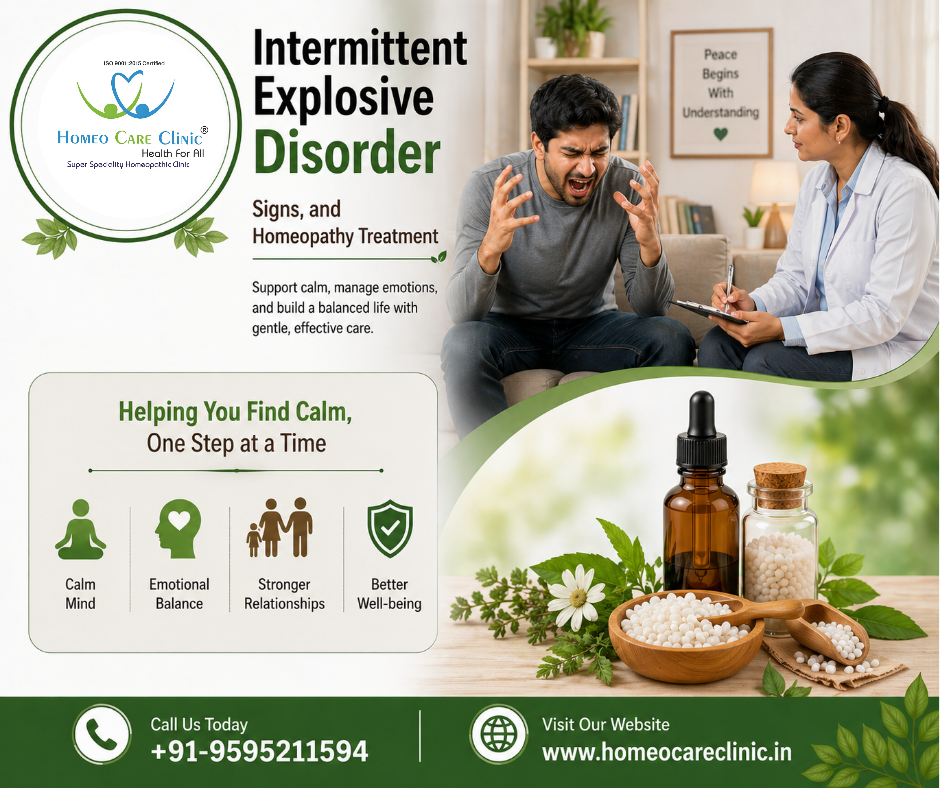 Managing Intermittent Explosive Disorder : Causes, Signs, and Homeopathy Treatment