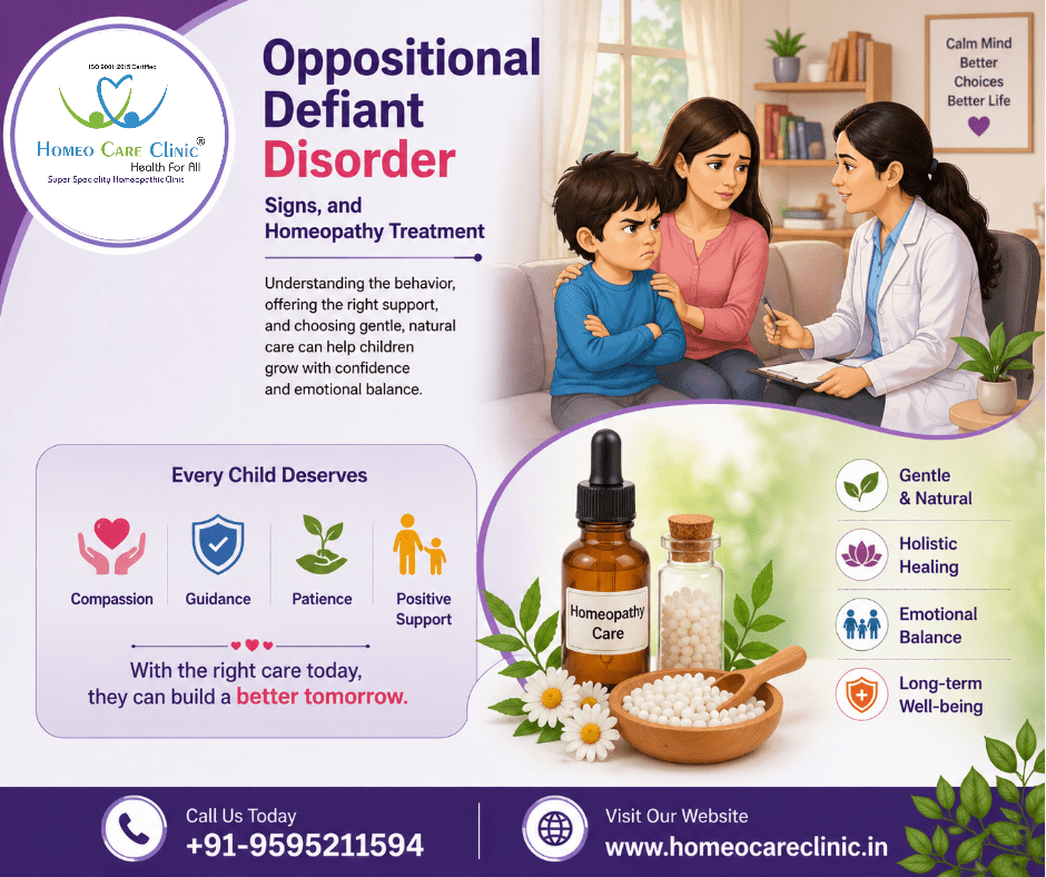 Oppositional Defiant Disorder: Causes, Signs, and Homeopathy Treatment