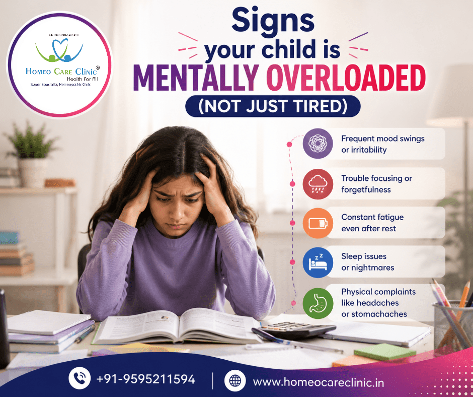 Signs Your Child Is Mentally Overloaded: Symptoms & Homeopathic Support