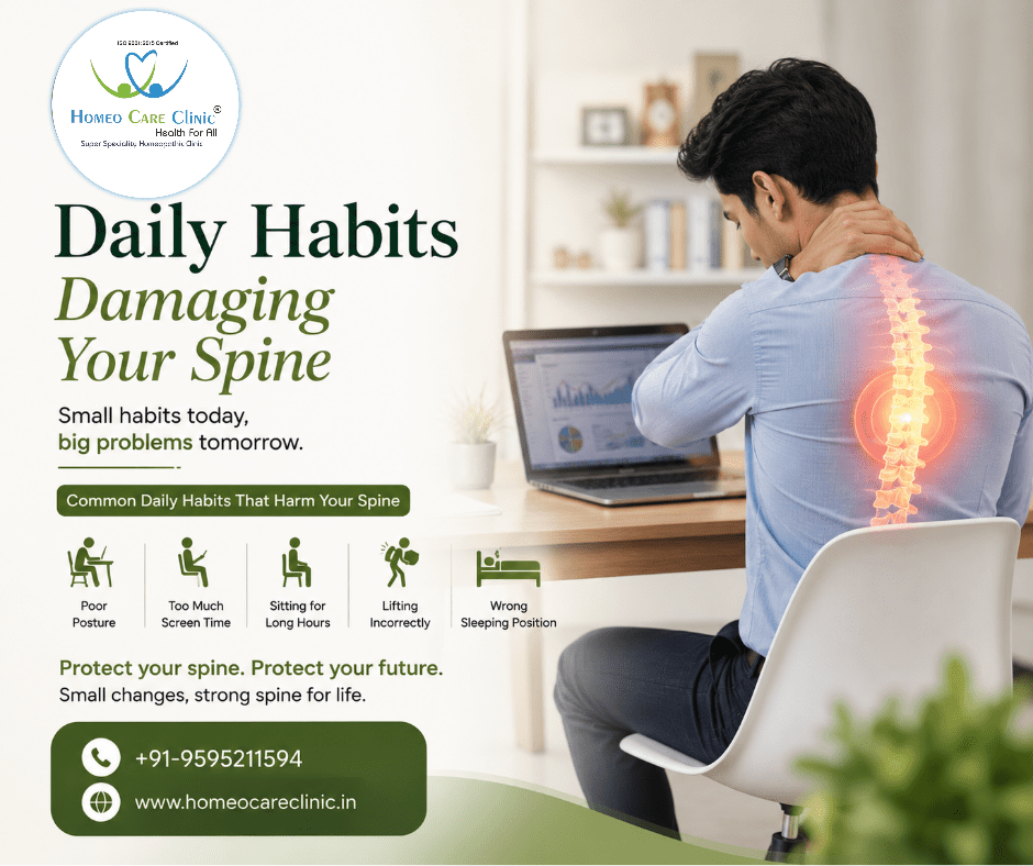 Daily Habits Damaging Your Spine | Causes & Treatment