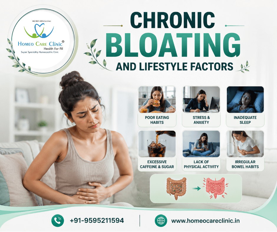 Chronic Bloating Causes, Symptoms & Homeopathic Treatment
