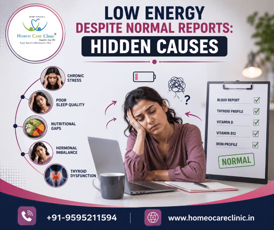 Low Energy Despite Normal Reports: Hidden Causes & Homeopathic Treatment