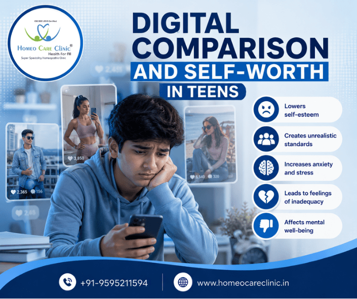 The Algorithm Of Inadequacy: Digital Comparison And Self-Worth In Teens