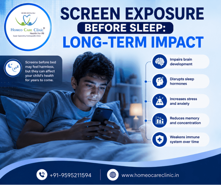Screen Exposure Before Sleep: Long-Term Impact on Brain Health
