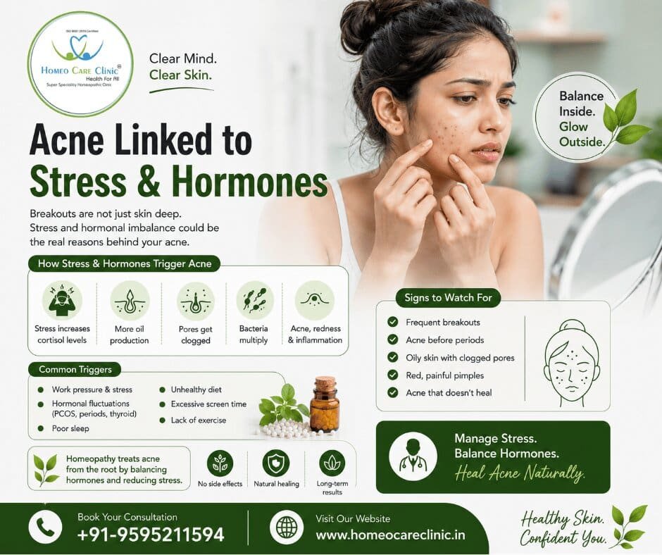 Acne Linked to Stress & Hormones
