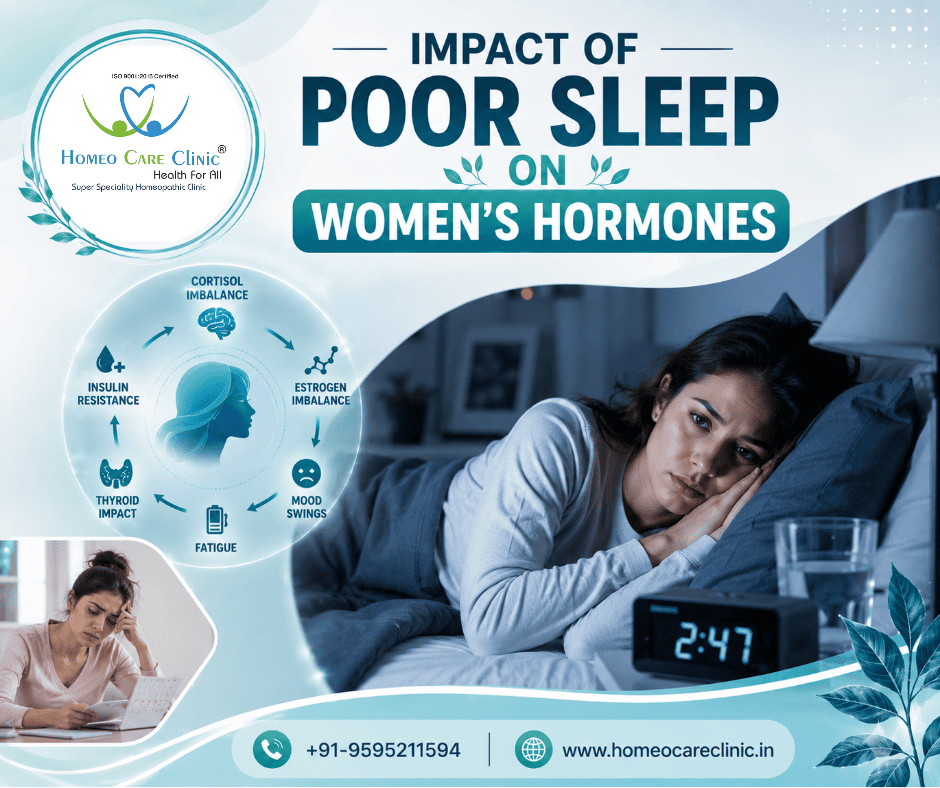 Understanding The Impact Of Poor Sleep On Women’s Hormones – Causes, Symptoms & Homeopathic Treatment