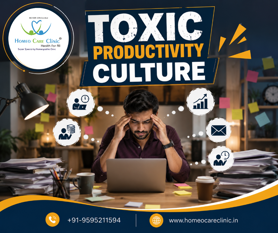 Understanding Toxic Productivity Culture – Causes, Symptoms & Homeopathic Treatment