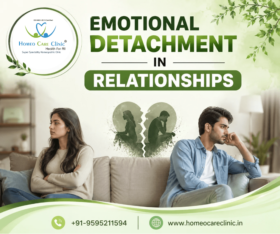 Understanding Emotional Detachment in Relationships – Causes, Symptoms & Homeopathic Treatment