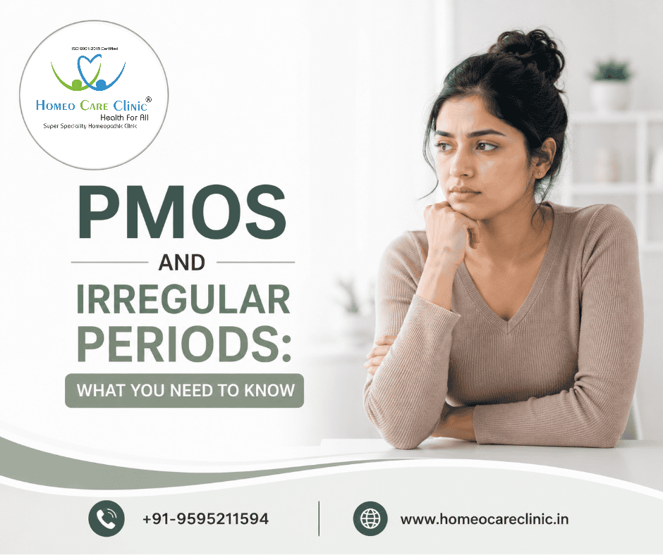 Understanding PMOS and Irregular Periods – Causes, Symptoms & Homeopathic Treatment