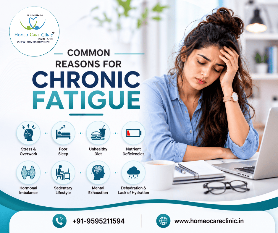 Understanding Common Reasons For Chronic Fatigue – Causes, Symptoms & Homeopathic Treatment