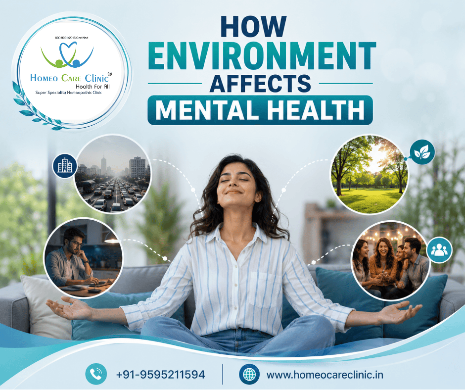 Understanding How Environment Affects Mental Health – Causes, Symptoms & Homeopathic Treatment