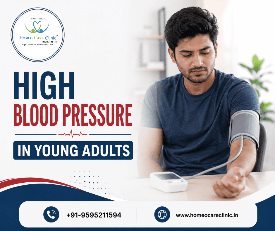 Understanding High blood pressure in young adults – Causes, Symptoms & Homeopathic Treatment