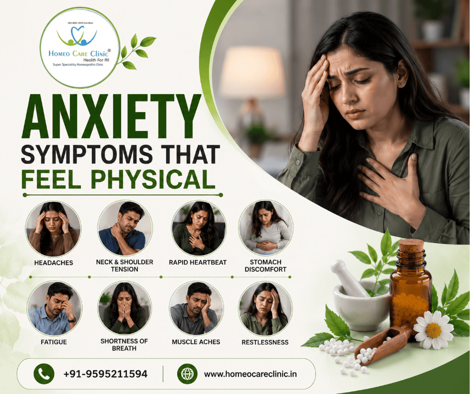 Physical Symptoms of Anxiety: Causes & Homeopathy Treatment