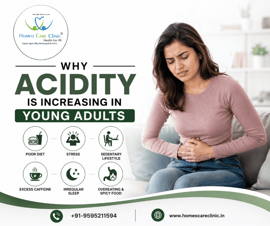 Acidity in Young Adults: Causes, Symptoms & Homeopathic Treatment
