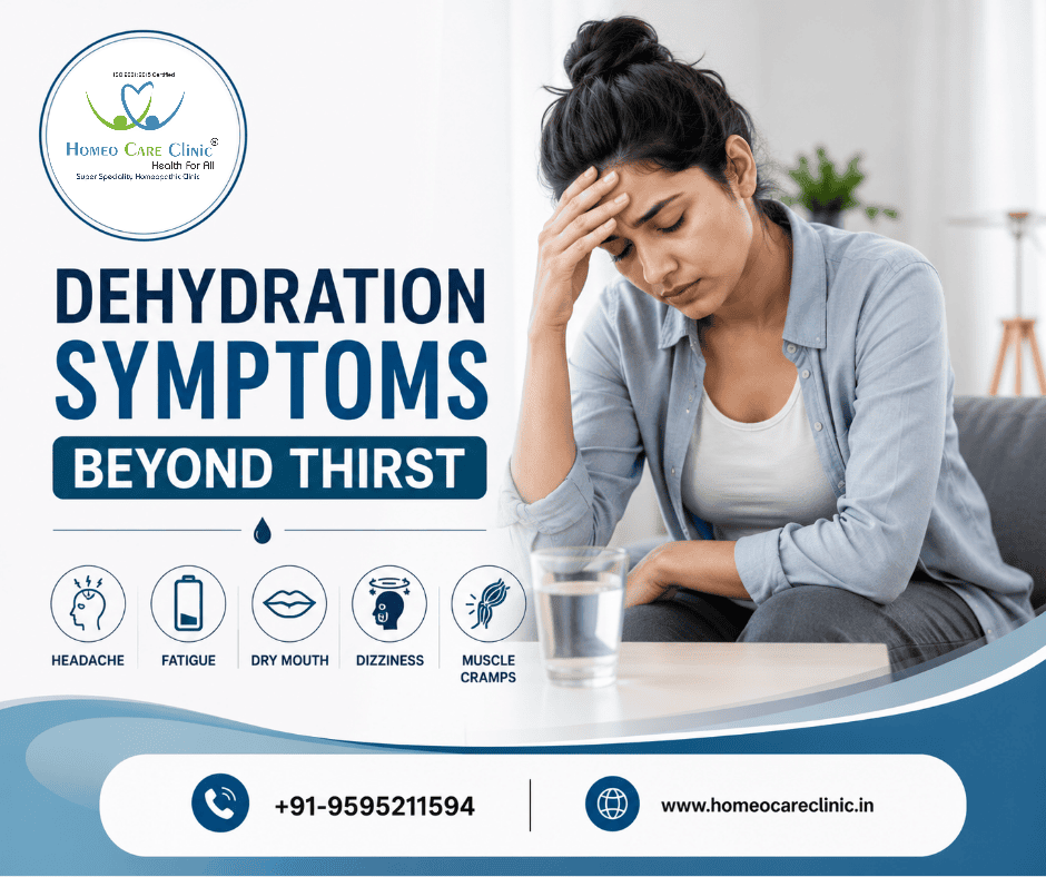 Dehydration Symptoms Beyond Thirst: Causes & Homeopathy Treatment
