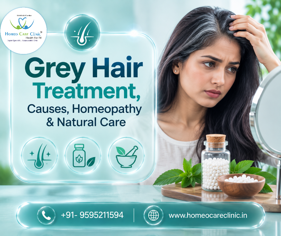Gray Hair: Causes, Symptoms, Treatment and Homeopathy