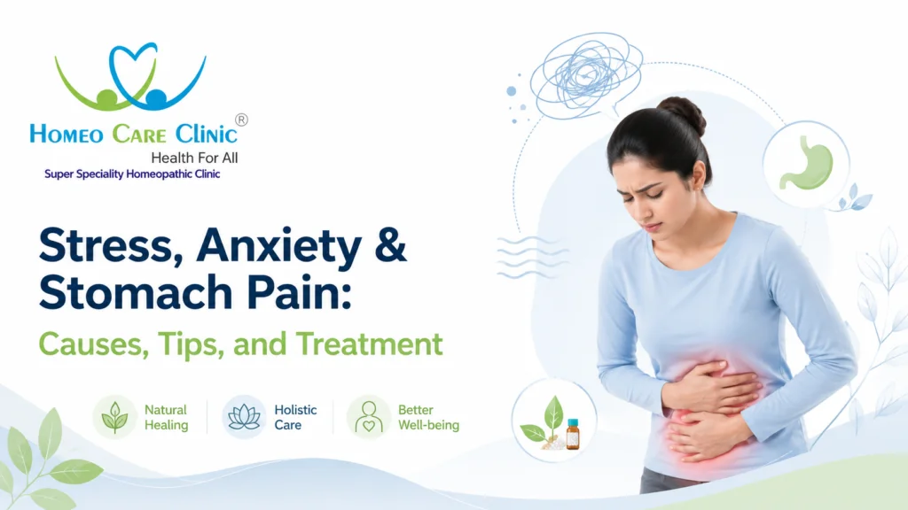 Stress , Anxiety & Stomach Pain: Causes, Tips, and Treatment